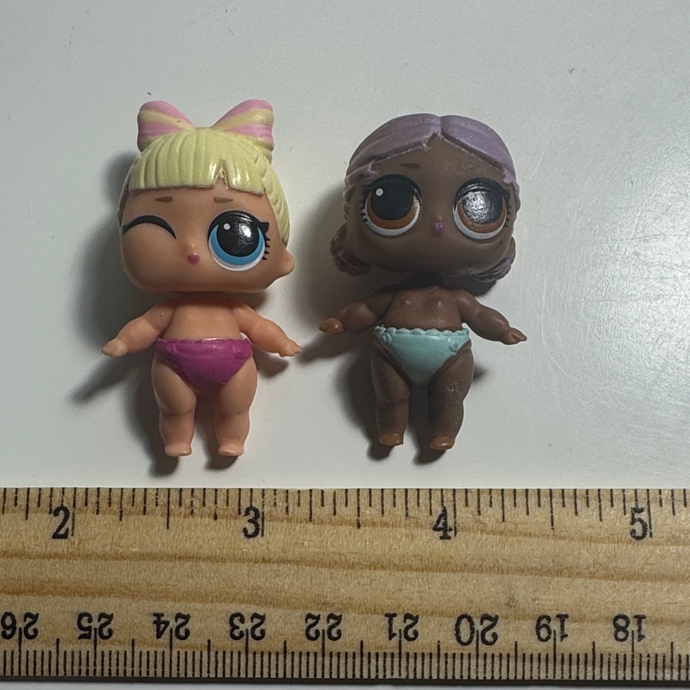 Set of 2 Kids Dolls - Pink & Light Blue Swimwear